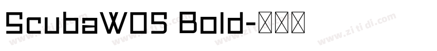 ScubaW05 Bold字体转换